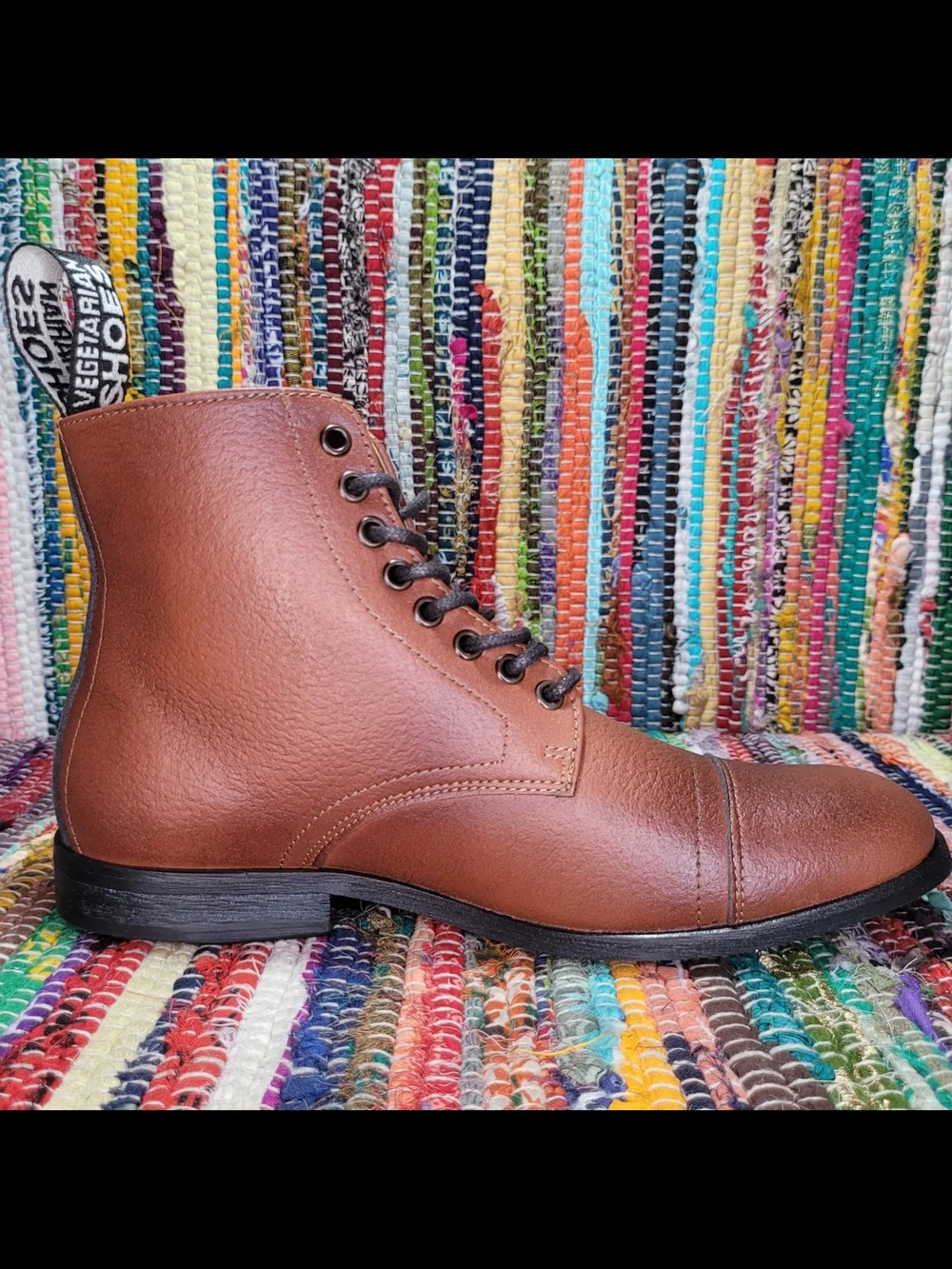 Aubrey Boot in Tan Vegetan Bucky Brand New Womens EU 37  by Vegetarian Shoes